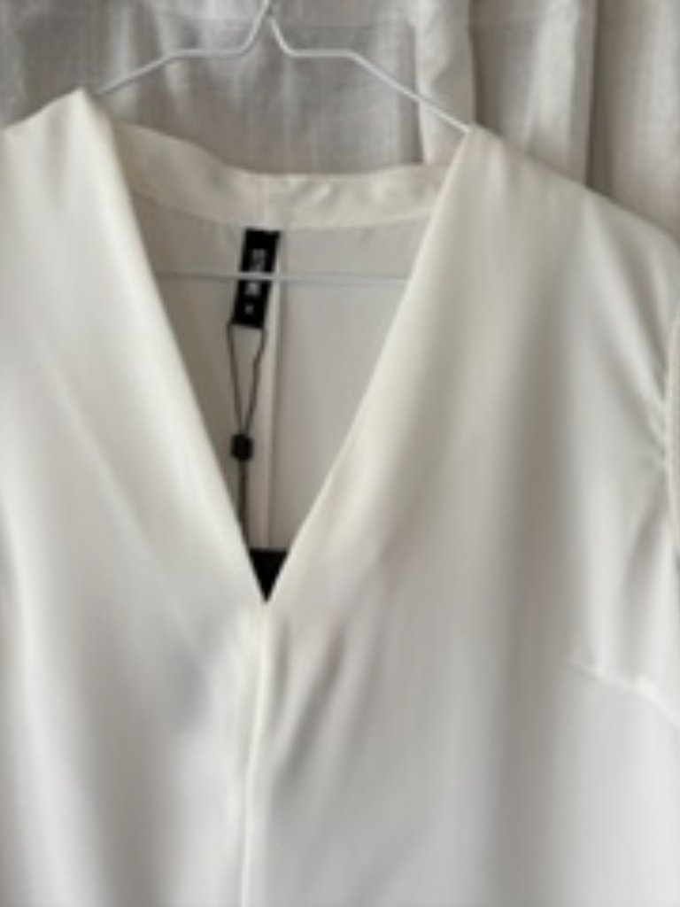Asymmetrical White Sleeves Top — image 2 of 3